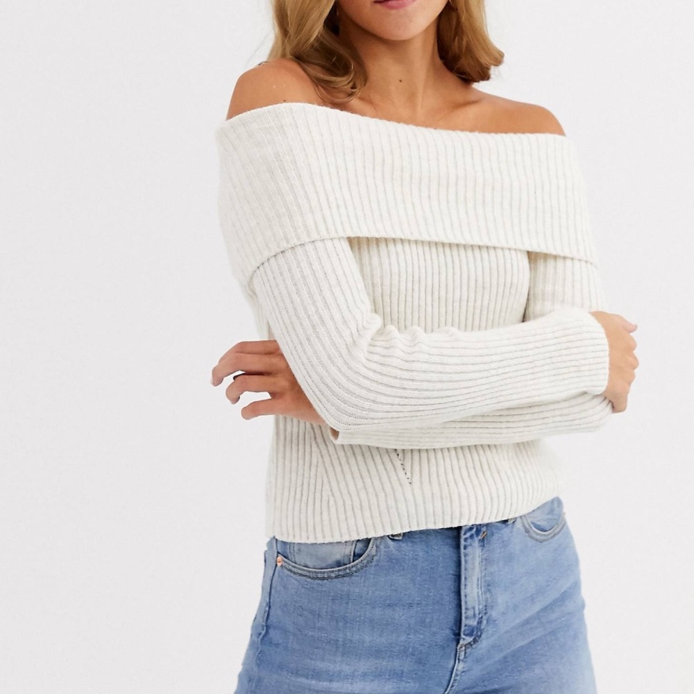 Off shoulder sweater